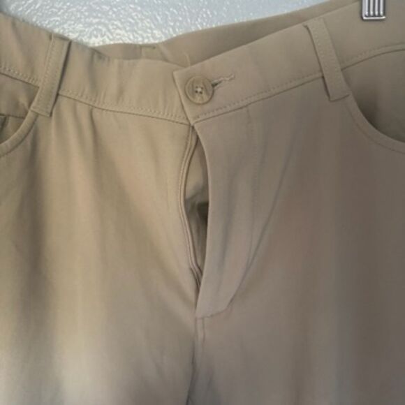 Callaway Men's Golf Pants Performance Stretch Beige Tan Khaki Opti Dri 36 x 32 - Picture 3 of 4